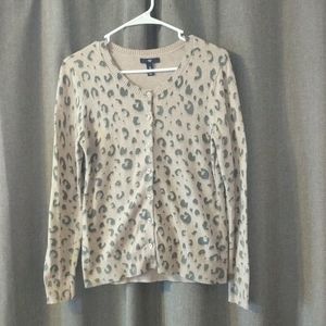 Gap animal print cardigan